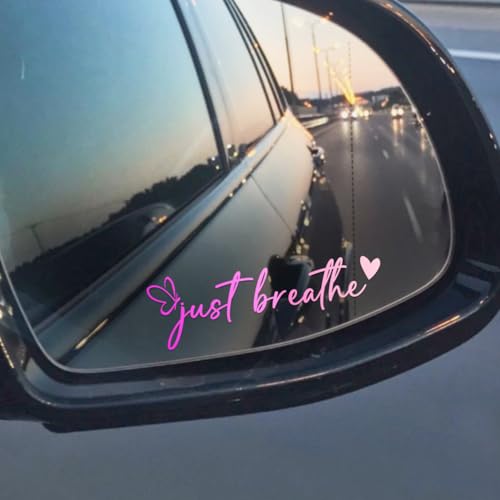 Just Breathe Self Love Car Sticker, Motivational Decal - color: Just Breathe