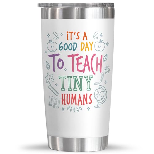 AXIARA Teacher Appreciation Gifts for Women - 20 oz Stainless Steel Tumbler - color: Teacher, size: 20 Ounces