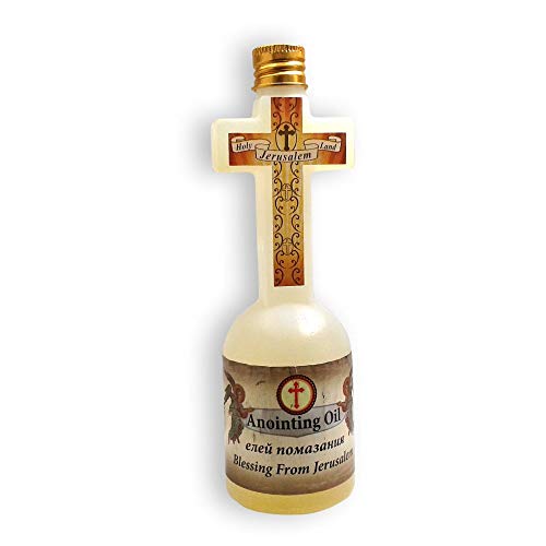 LION OF JUDAH MARKET Spiritual Blessing Anointing Oil 125 ml in Cross Bottle Made in Jerusalem