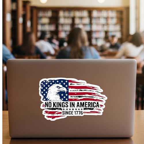 No Kings in America Patriotic Car Decal - color: No Kings America Since 1776