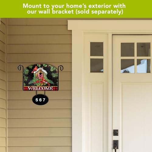 Briarwood Lane Christmas Art Sign 8.25x10.25 Holiday Birdhouse - color: Holiday Birdhouse