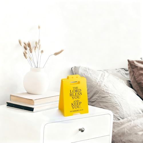 Christian Bible Verse for Women - The Lord Bless You and Keep You, Quote Numbers 6:24, Motivational Desk Sign Religion Decor for Women Men Friend Galentines Valentines Day Birthday Gifts - style: The Lord Bless You and Keep You