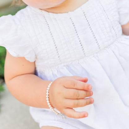 Cherished Moments Girls Godchild Cross Bracelet, .925 Sterling Silver - color: SM (0-9 months)