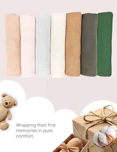 Organic Baby Blanket – 100% Organic Cotton | Ultra-Soft Breathable Newborn Receiving Blanket | Hypoallergenic, Chemical-Free | Unisex Baby Gift | 30x40 Inches (Camel) - color: Camel