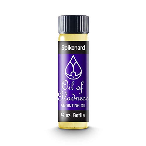 Oil of Gladness Spikenard Anointing Oil - Oil for Daily Prayer, Ceremonies and Blessings 1/4 oz - size: 0.25 Fl Oz (Pack of 1)