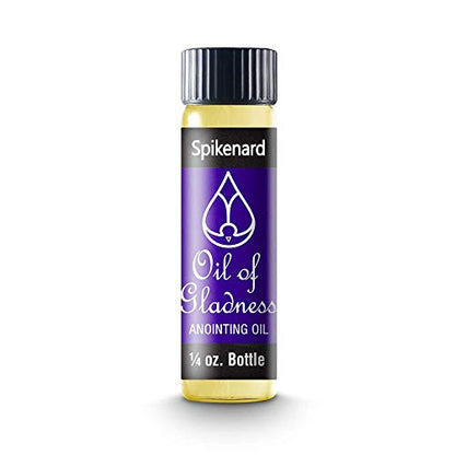 Oil of Gladness Spikenard Anointing Oil - Oil for Daily Prayer, Ceremonies and Blessings 1/4 oz - size: 0.25 Fl Oz (Pack of 1)