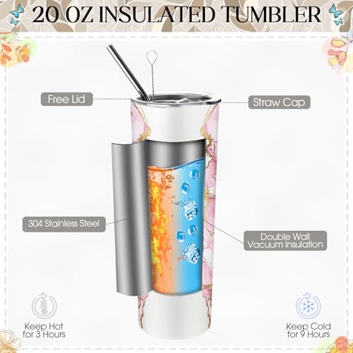 Geiserailie 12 Pcs Christian Gifts for Women Tumbler Set, Pastel Color - color: Pastel Color