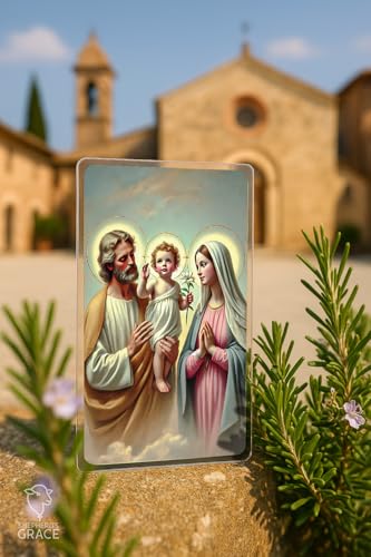 Holy Family Protection Prayer Cards, Pocket Size 5-Pack