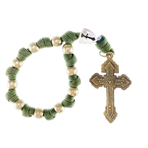 Intercession Paracord Decade Rosary - color: Bronze