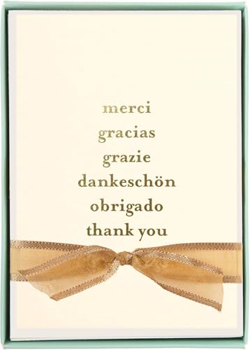 Graphique Box of Cards, Thank You Languages - Includes 10 Cards with Matching Envelopes and Storage Box, Cute Stationery Made of Durable Heavy Cardstock, Cards Measure 3.25" x 4.75" (L1542CB) - color: LPP Thank You Languages