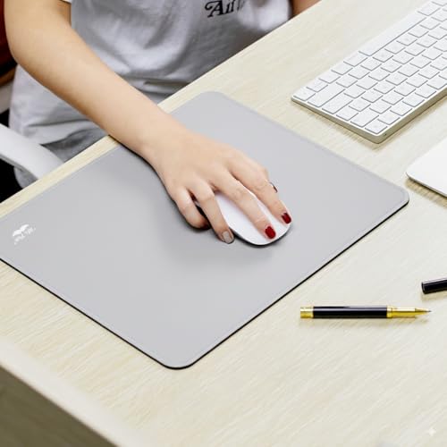 Mr. Pen- Mouse Pad with Anti-Fray Stitched Edges, 12.5"x 10.5", 2 Pack - color: Cool Gray