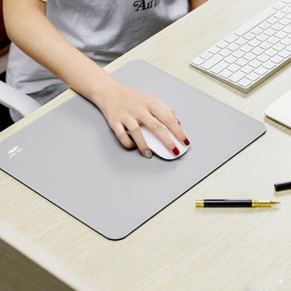 Mr. Pen- Mouse Pad with Anti-Fray Stitched Edges, 12.5"x 10.5", 2 Pack - color: Cool Gray