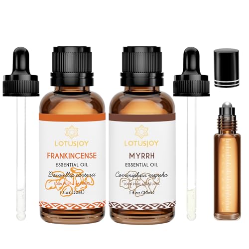 Frankincense and Myrrh Essential Oil, for Skin, Hair, 2 x 1 Oz - size: 1 Fl Oz (Pack of 2)