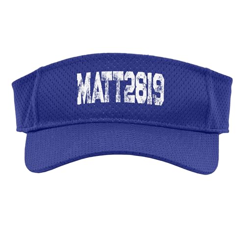 Favorite Bible Verse Matthew 28 19 Go Make Disciples Sport Sun Visor - color: Purple
