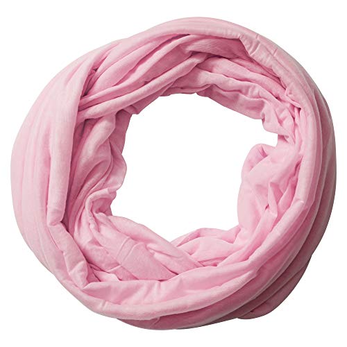 Hadley Wren Women's Classic Solid Soft Lightweight Everyday Infinity Scarf - color: Pink