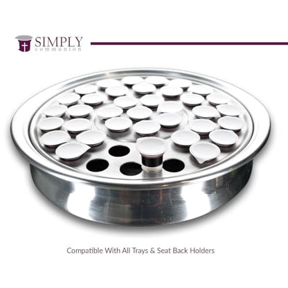 Simply Communion Prefilled Communion Cups 1200 Count | Tray & Seatback Pew Compatible | Concord Grape Juice & Bread | Easy-Open - size: 1,200 - Box