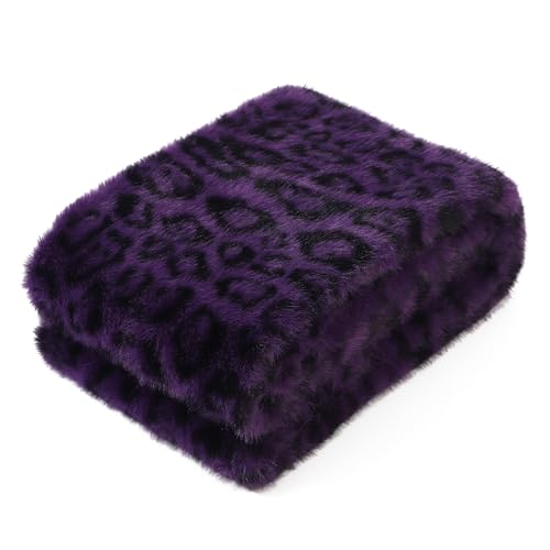 LA CARRIE Womens Leopard Print Infinity Scarf Loop Circle Neck Warmer - color: Leopard Purple