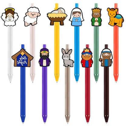 Sayglossy 11 Pcs Christian Nativity Ballpoint Pens - style: Nativity