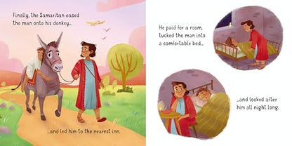 The Good Samaritan: A Religious Children’s Board Book of the Bible Story with Charming Illustrations, Simple Text, and QR Code for Audio Reading (Little Board Books)