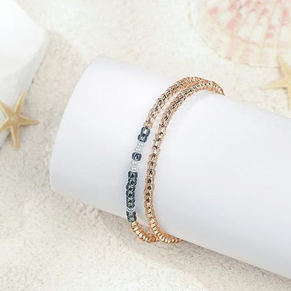 Inspirational Morse Code Bracelets for Women Funny Jewelry Birthday Gifts - color: Beautiful girl you can do amazing things