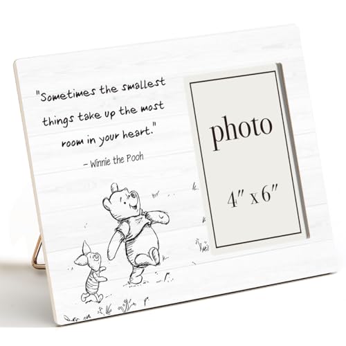Classic Pooh Bear Nursery Picture Frame, Baby Gifts for Nursery - color: Smallest