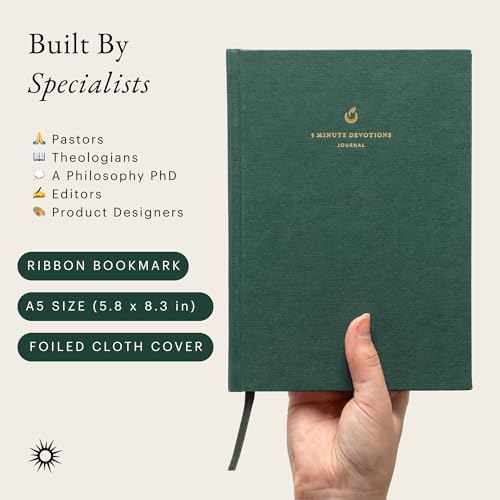 5-Minute Devotional Journal for Women: Daily Christian Scripture Reflections, Guided Prompts & Prayer | Build Faith in Just 5 Minutes a Day | 218 Pages, 110gsm Paper (Forest Green) - color: Forest Green