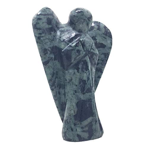 Nelson Creations 2 Inch Chinese Writing Stone Guardian Angel Figurine - color: Chinese Writing Stone