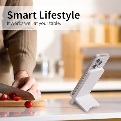 Solid Wood Simple Phone Stand, Desktop Stand,Tablets Tablet Display Stand, Compatible with All Phones (White Wood) - color: White wood