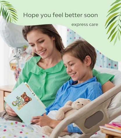 Magic Ants 3D Get Well Soon Pop-Up Card with BrownBear, Cheerful Flowers, and Butterflies | Uplifting Recovery Greeting Card for Kids, Adults, and Seniors | Personalised Note & Envelope Included - color: Flowers Butterflies