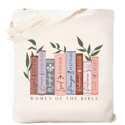 Canvas Aesthetic Tote Bag with Inner Pockets, Cute Cloth Cotton Tote Bags for Women Graphic Tote Bag for School