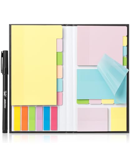 Mr. Pen- Transparent Sticky Notes Set, 380 Pack - color: Pastel 2, size: 1 Set