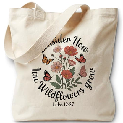 Bible Bags for Women, Christian Tote Bag, Gifts for Christian Women - color: Pink