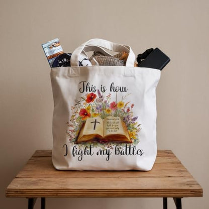 Bible Bags for Women, Christian Tote Bag, Gifts for Christian Women - color: Yellow