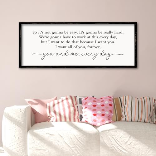 ZZJJHYWGQ Romantic Movie Quote Sign, Black, 32"×12" - color: Romantic Movie Quote Sign (Black), size: 32"L x 12"W