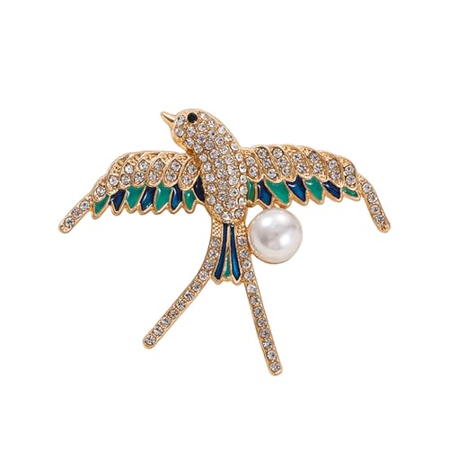 Enamel Bird Theme Brooch Pin for Women, Vintage Flying Bird Lapel Pin - color: Bird4