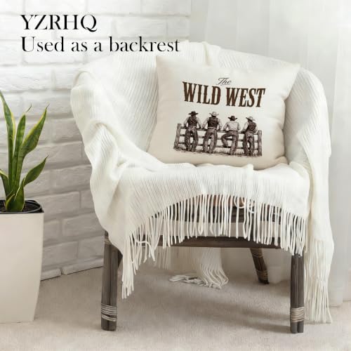 Western Cowboy Pillow Cover 18x18 Double-Sided - color: Color-9