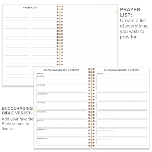 Heveboik Bible Study Journal – Church Notes Notebooks – Note Taking & Journaling Kit, 5.8" x 8.5", Watercolor Blue - color: Watercolor Blue