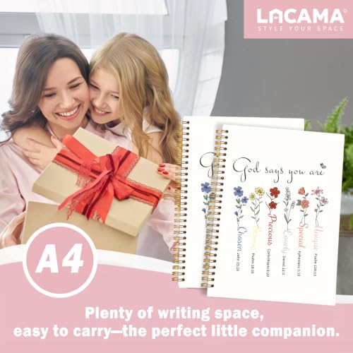 Lacama Bible Journal for Women A4,Christian Gifts for Women,