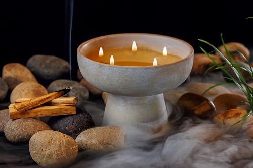 Blueme Wellness Refillable Candle, Spiritual - Palo Santo & Vetiver - 24 oz