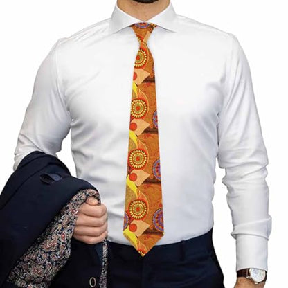 funny Ties for Men Business Novelty Men's Neckties for Festival Holiday Party Valentine's Day Wedding Christmas - color: African Ethnic Style