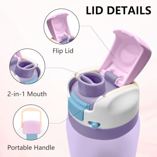I Am A Child of God 32oz Insulated Water Bottle Gift for Women, 1PCS - color: Christianity-Purple