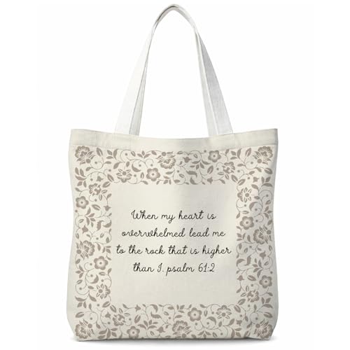 Bible Tote BagsGifts for Women, Cute Christian Church Canvas Tote Bag Christian Reusable Shopping Bags - color: Bible-02