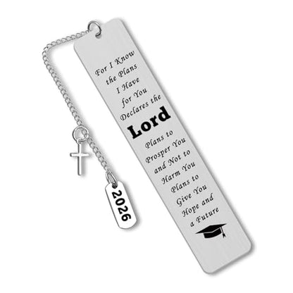 Class of 2026 Graduation Gifts Bible Verse Bookmark Religious Christian Gift First Communion Gifts Inspirational Presents for Daughter Son Reading Lovers Gift Religious Scripture Present for Friend