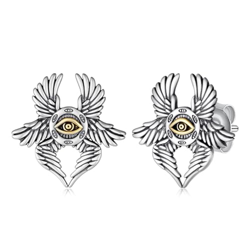 Seraphim Earrings Sterling Silver, Seraphim Biblically Accurate Angels Earrings Christian Angel Gifts for Men