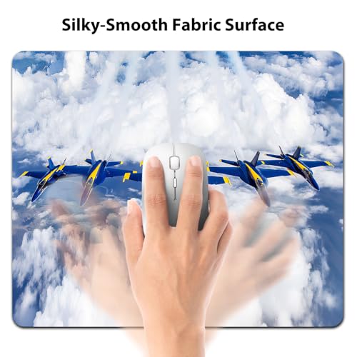 Fighter Jet Show US Air Force Mouse Pad, Patriotic Military Pride Desk Mat - color: Cute Colorful Art Rec8