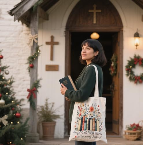 Book Canvas Bag, Read Tote Bag, Inspirational Canvas Bag. - color: White Read Inspirational-06