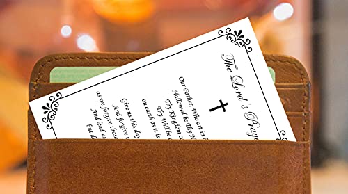Trendzeen Divine Mercy Prayer Cards - with Jesus Christ Token, The Lord's Prayer Card | Jesus I Trust In You Pocket Token, Divine Mercy Holy Card Catholic Set Of 7 Items