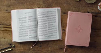 ESV Giant Print Bible, Red Letter (TruTone, Pink, Fleur-de-lis Design): Holy Bible, English Standard Version