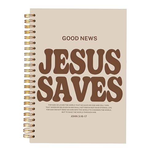 KAOWT Christian Christian Notebooks, Jesus Office Supplies for Desk Women, Prayer Journal for Woman Man, Bible Journaling Notebooks for Office School Supplies, 5.5x8.3 Inch - color: notbook bible-jesus saves