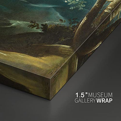 Canvas Print Wall Art - Christ at The Sea of Galilee, Circa 1575 by Tintoretto - 18x12 inches - color: Christ at the Sea of Galilee, size: 18"L x 12"W